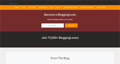 Desktop Screenshot of blogginglove.com
