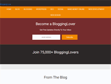 Tablet Screenshot of blogginglove.com